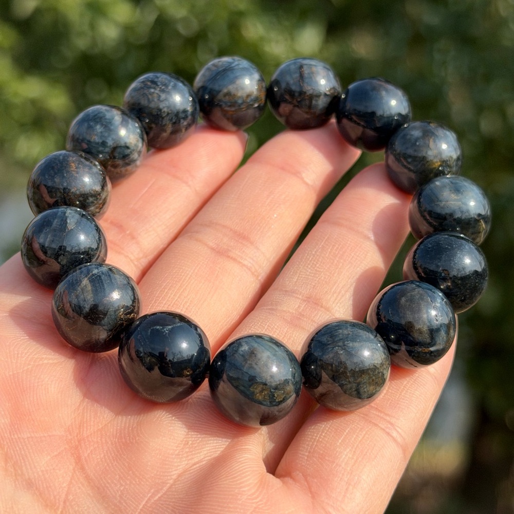 14mm blue Pietersite bracelet 1133